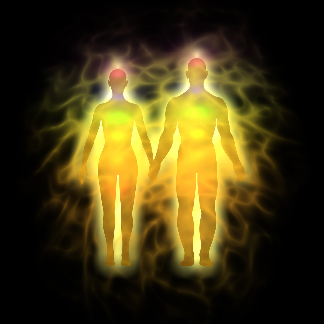 Human aura - woman and man